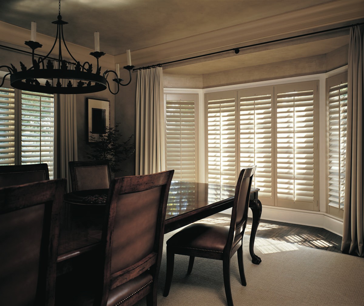 Hunter Douglas Design Studio™ Side Panels and Drapery for home completion near Newport News, Virginia (VA).