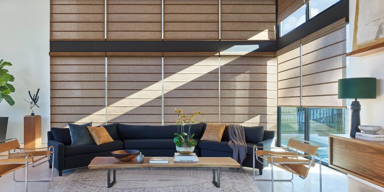 Hunter Douglas Alustra® Woven Textures® Roller Shades solar shades window shades near Newport News, Virginia (VA)