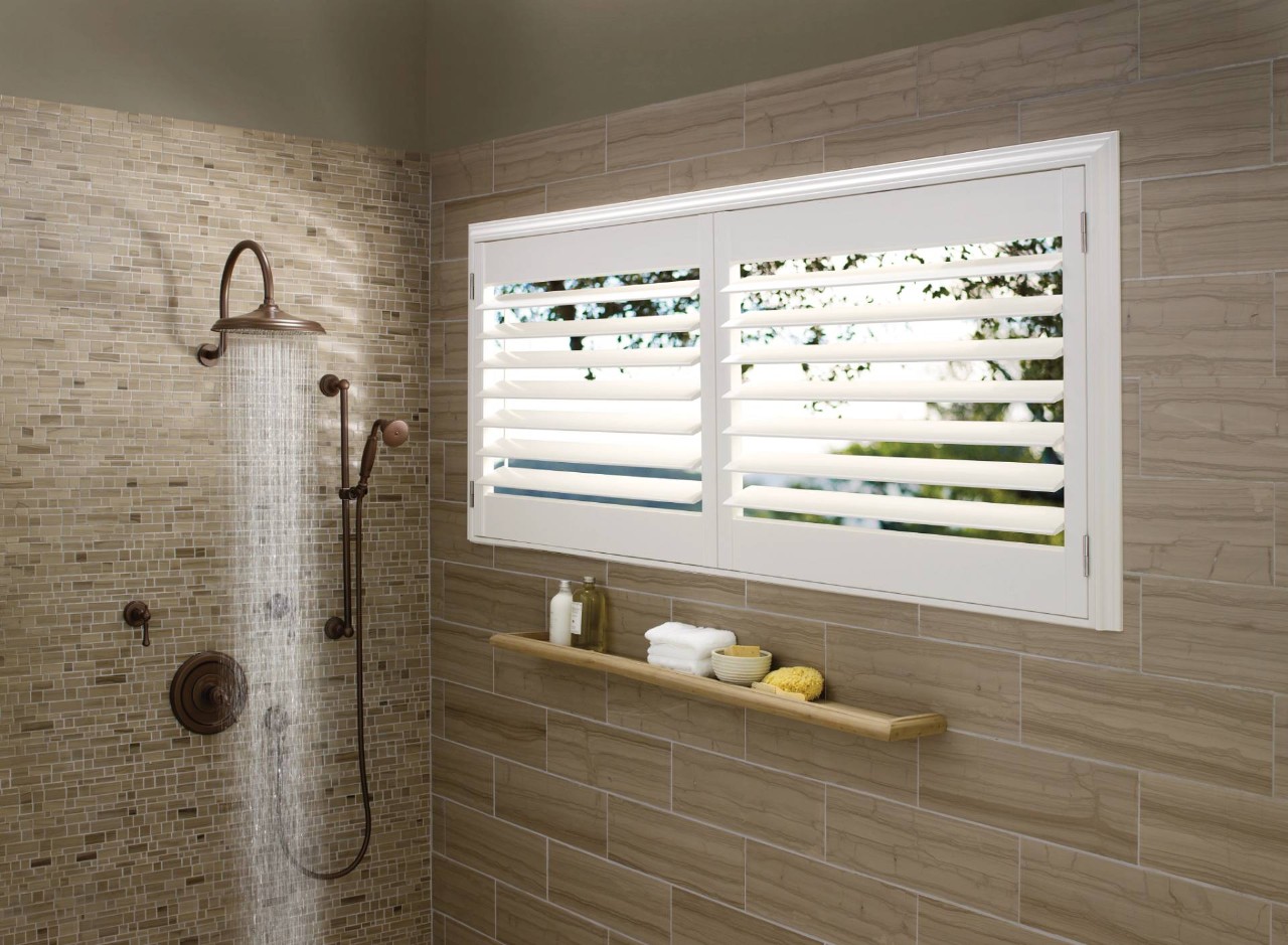 Hunter Douglas Palm Beach™ Polysatin™ Vinyl Shutters in Newport News, Virginia (VA)