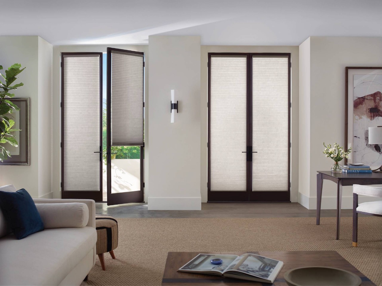 French Doors with Hunter Douglas® Shades near Newport News, VA