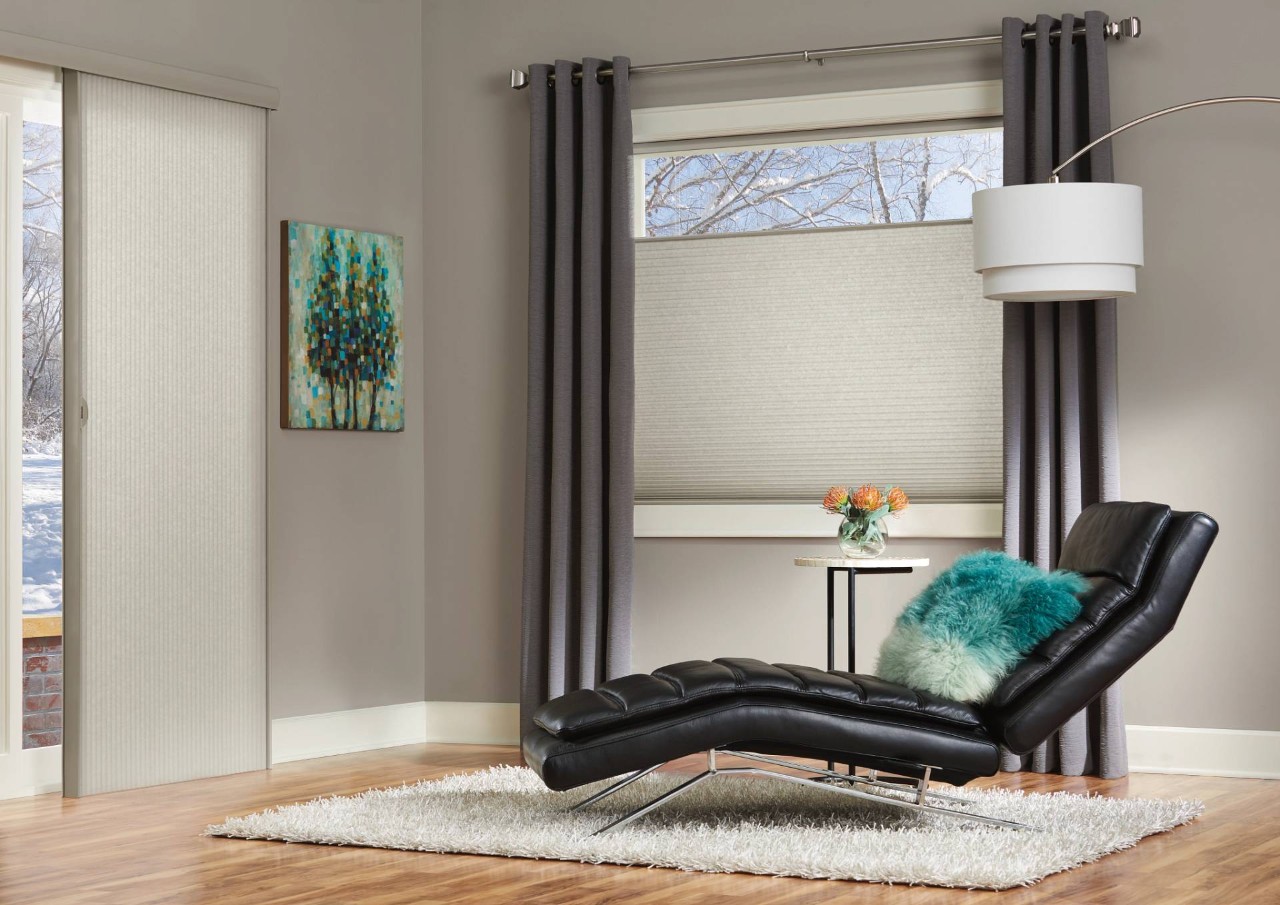 Hunter Douglas Duette® Cellular Shades on windows and doors near Newport News, Virginia (VA)