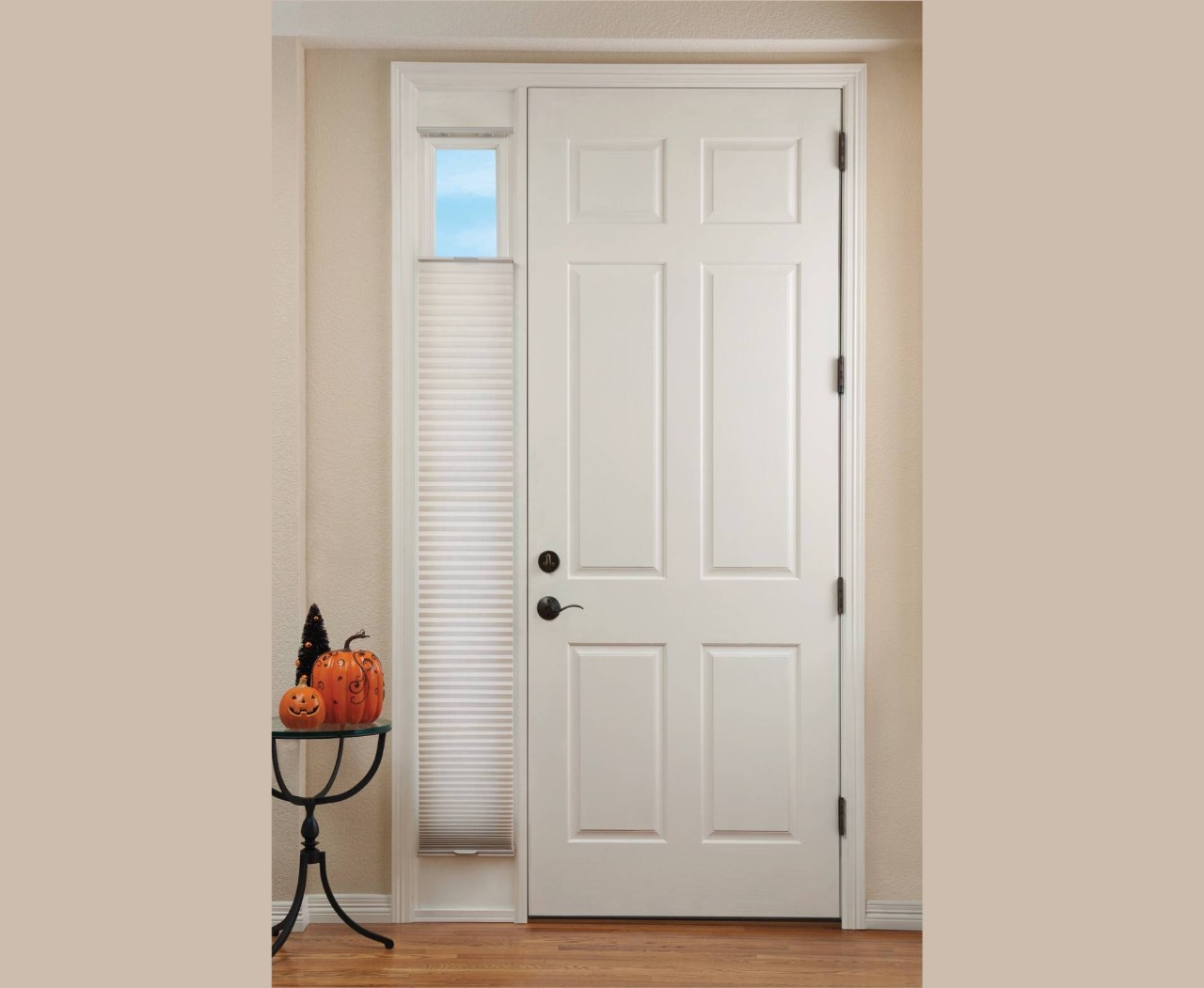 Hunter Douglas Duette® Cellular Shades on sidelights near Newport News, Virginia (VA)