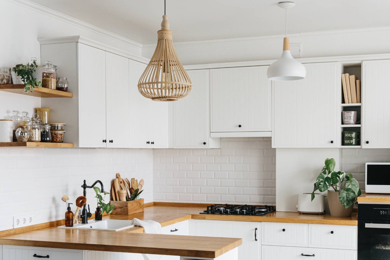 A kitchen filled with various home accessories that tie the space together near Newport News, Virginia