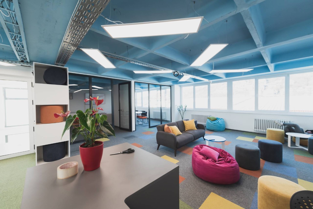 An office designed by an interior designer near Newport News, Virginia (VA)